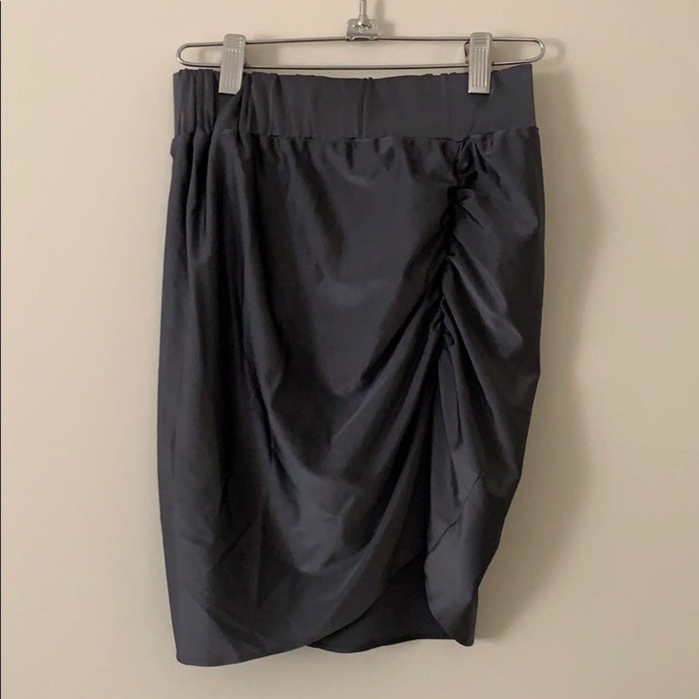 Thayer Ruched Knit Skirt Xs